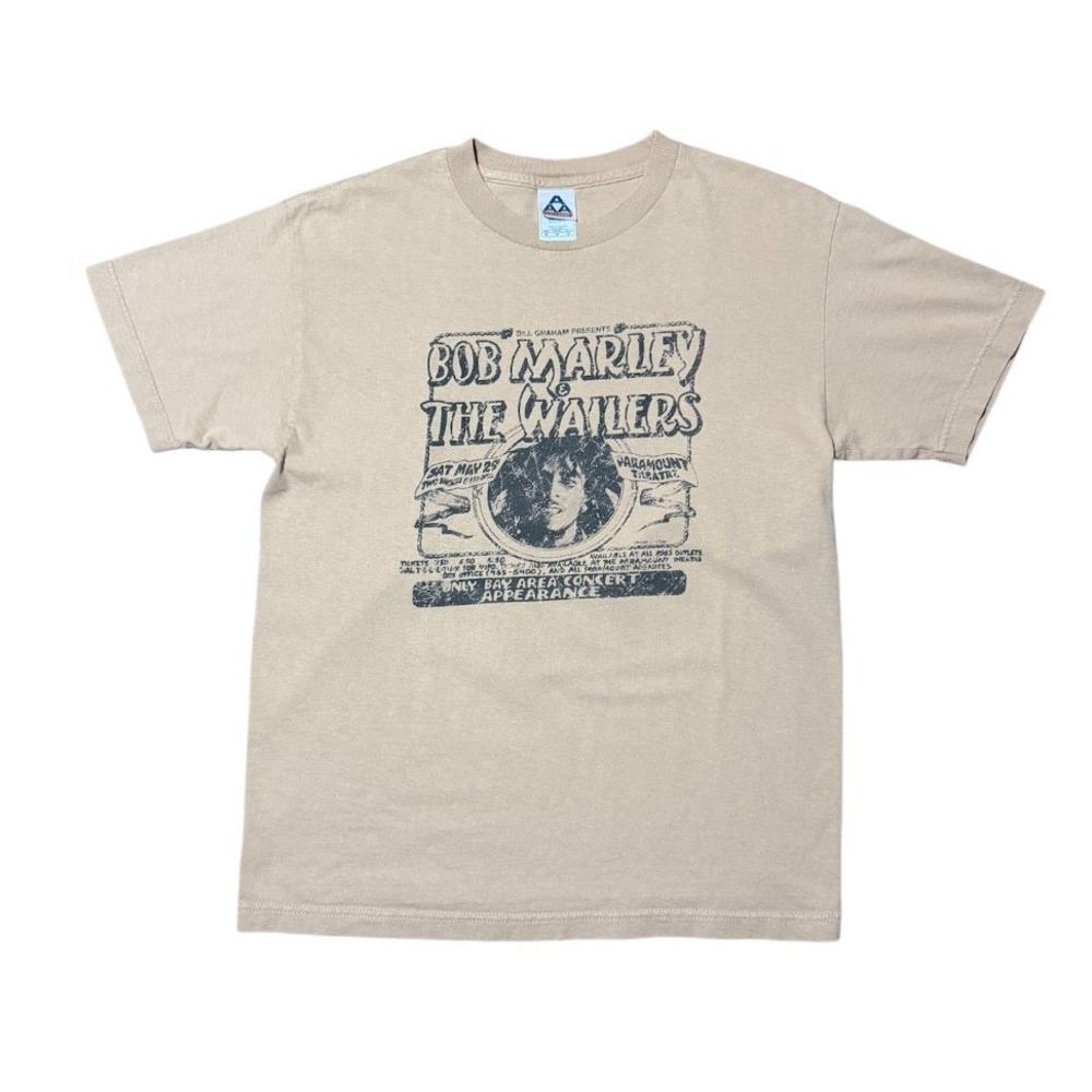 Vintage Y2K Bob Marley & The Wailers Concert Graphic Reggae Music Merch T-shirt